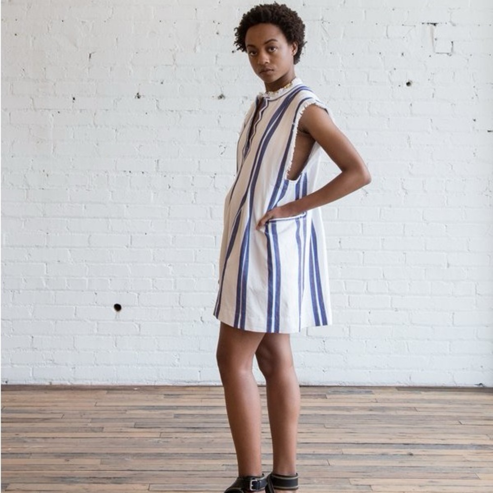 Isabel Marant Blue and White Striped Dress, Size 0